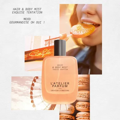 Parfums pour soi et eaux de toilette - EXQUISE TENTATION BRUME PARFUMÉE CORPS ET CHEVEUX 50 ml - L'ATELIER PARFUM PARIS