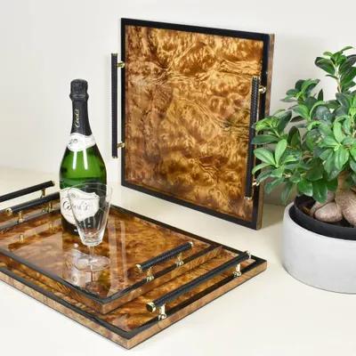 Trays - Handle Tray , " Chips " Collection & Double Happiness - PACIFIC CONNECTIONS