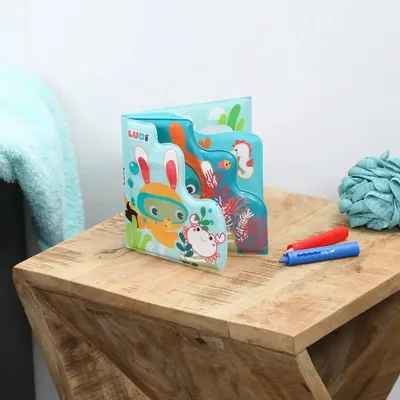 Bath accessories for children - Livre de bain et Coloriages - LUDI