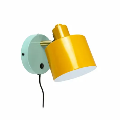 Table lamps - Ocean wall lamp curry/turquoise short - DYBERG LARSEN