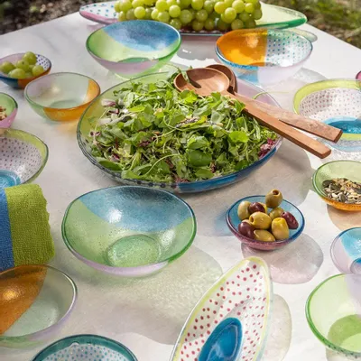 Bowls - Glass bowl FLOATING HUES - TRANQUILLO