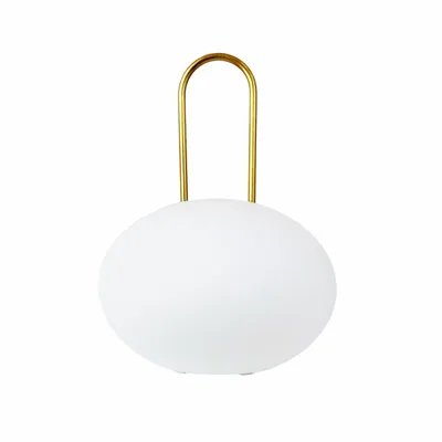 Table lamps - Ellipse outdoor with brass handle LED rechargeable - DYBERG LARSEN