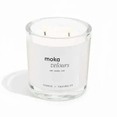 Candles - ICONIC Moka Velvet Candle - FARIBOLES