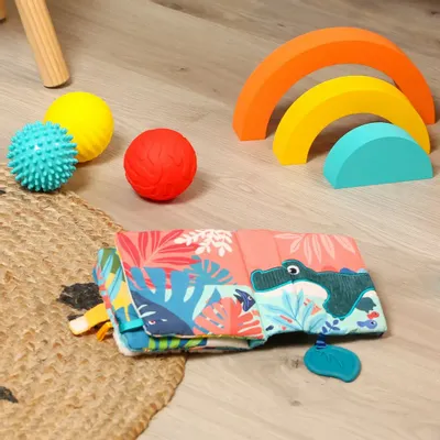 Jeux enfants - Livre d'éveil Jungle - LUDI