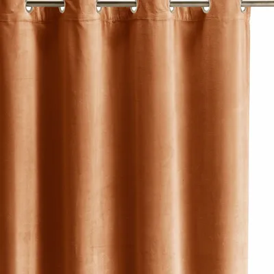 Rideaux et voilages - Rideau uni Elise Rouille 140 x 280 - MAISON VIVARAISE - SDE VIVARAISE WINKLER