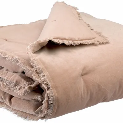 Bed linens - Plain Fara Comforter Taupe 85 X 200 - MAISON VIVARAISE - SDE VIVARAISE WINKLER