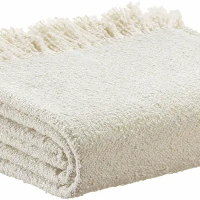 Plaids - Plaid chiné Jane Perle 130 x 160 - MAISON VIVARAISE - SDE VIVARAISE WINKLER