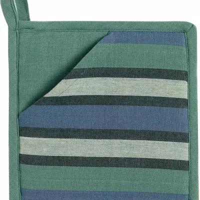 Maniques - Manique 2 en 1 recyclée Yuna Paon 20 x 20 - MAISON VIVARAISE - SDE VIVARAISE WINKLER