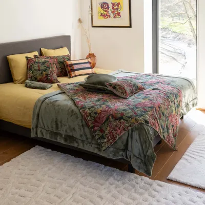 Throw blankets - Tender Throw Blanket Thym 150 X 200 - MAISON VIVARAISE - SDE VIVARAISE WINKLER