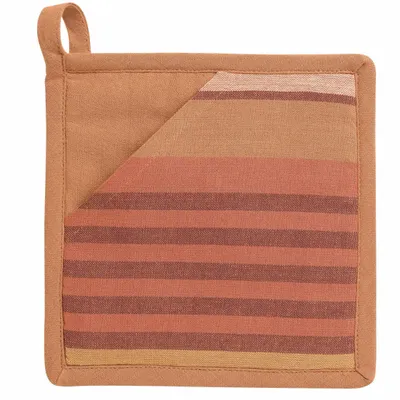 Maniques - Manique 2 en 1 recyclée Yuna Terracotta 20 x 20 - MAISON VIVARAISE - SDE VIVARAISE WINKLER