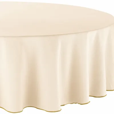 Nappes - Nappe recyclée Grace ronde Ficelle Diamètre 160 - MAISON VIVARAISE - SDE VIVARAISE WINKLER