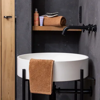 Serviettes de bain - Serviette de toilette Bora Cannelle 50 x 100 - MAISON VIVARAISE - SDE VIVARAISE WINKLER