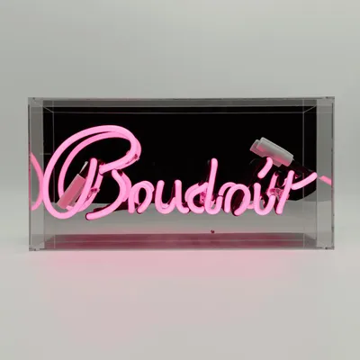 Desk lamps - 'Boudoir' Glass Neon Sign - LOCOMOCEAN