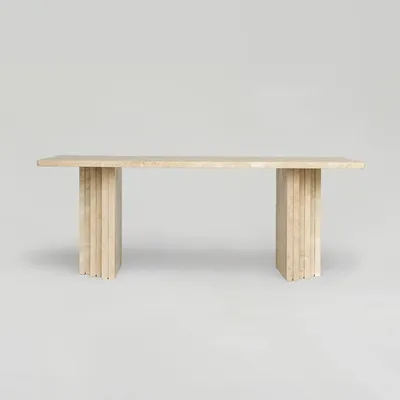 Coffee tables - TRAVERTINE COFFEE TABLE 'BRUT' - KIWANO CONCEPT