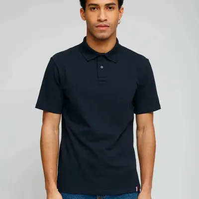 Apparel - Quilted knit polo - NAVIR