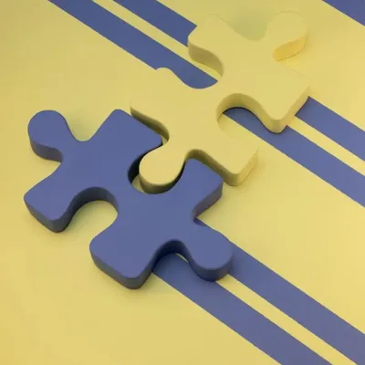 Céramique - puzzle petit modèle - MONOCHROMIC CERAMIC