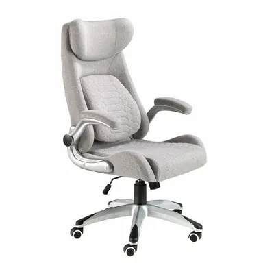 Chairs - Grey fabric swivel office chair - ANGEL CERDÁ