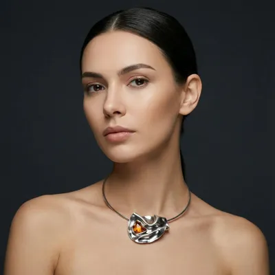 Jewelry - Electron Choker Necklace - V UNIQUENESS FINE GREEK JEWELRY