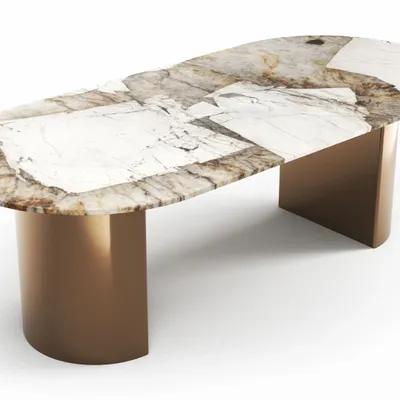 Dining Tables - Refleko - Dining Tables - Patagonia Quartzite - 180X100X75 cm - STONE VALLEY