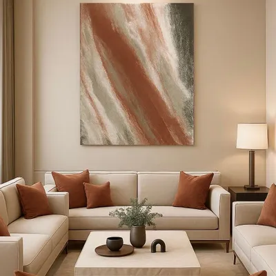 Tableaux - "Cooper" est une peinture abstraite à l’acrylique sur toile /resin - TURIK&ART (KSENIIA TURIK)