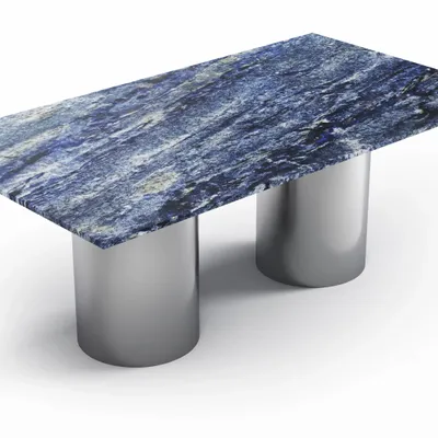 Dining Tables - Jaspura - Dining Tables - Blue Bahia Granite - 180X90X75 cm - STONE VALLEY