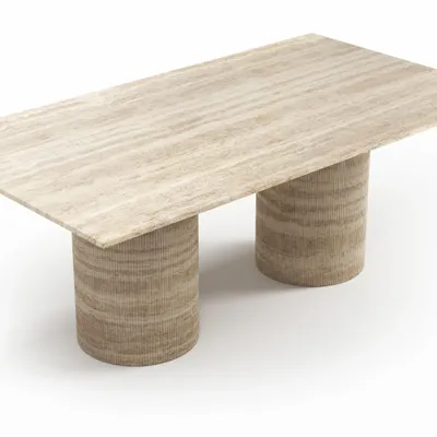Dining Tables - Jaspura - Dining Tables - Classic Travertine - 200X100X75 cm - STONE VALLEY