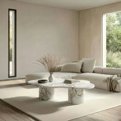 Tables basses - Nunoca - Tables basses - Marbre Calacatta Oro - 130X80X40 cm - STONE VALLEY