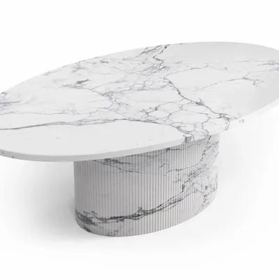 Tables basses - Valleyra - Tables basses - Marbre Statuario Michelangelo Carrara - 120X70X40 cm - STONE VALLEY