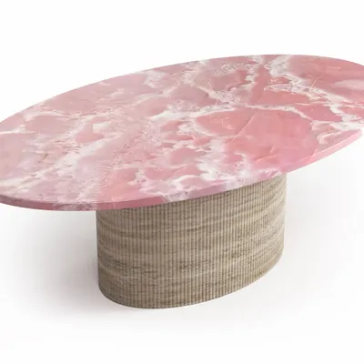 Coffee tables - Valleyra - Coffee tables - Pink Onyx - 120X70X40 cm - STONE VALLEY