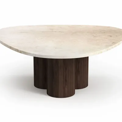 Coffee tables - Rivage - Coffee Tables - Crema Marble - 80X80X40 cm - STONE VALLEY