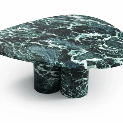 Tables basses - Rivage - Tables basses - Marbre Verde Alpi - 80X80X40 cm - STONE VALLEY