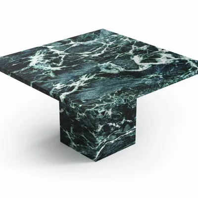 Tables basses - Carrera - Tables basses - Marbre Verde Alpi - 90X90X40 cm - STONE VALLEY