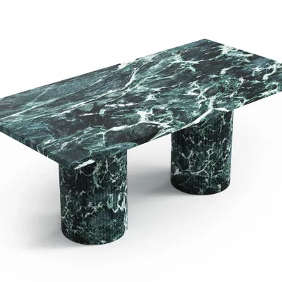 Coffee tables - Jaspura - Coffee Tables - Verde Alpi Marble - 100X50X40 cm - STONE VALLEY