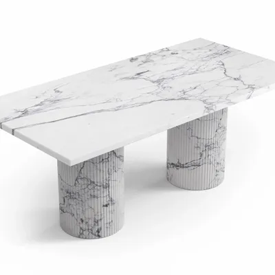 Coffee tables - Jaspura - Coffee tables - Statuario Michelangelo Carrara marble - 100X50X40 cm - STONE VALLEY
