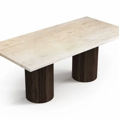 Coffee tables - Jaspura - Coffee Tables - Crema Marble - 120X60X40 cm - STONE VALLEY