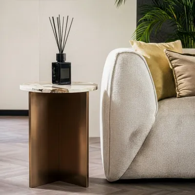 Autres tables  - Ocel - Autres tables - Quartzite Patagonia - 45X45X55 cm - STONE VALLEY