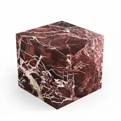 Lawn tables - Gema - Other tables - Rosso Levano marble - 45X45X43 cm - STONE VALLEY