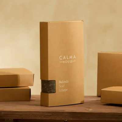 Scarves - Scarf Oslo Brown - CALMA HOUSE