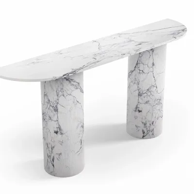 Console table - Ombrure - Console table - Statuario Michelangelo Carrara marble - 160X40X85 cm - STONE VALLEY