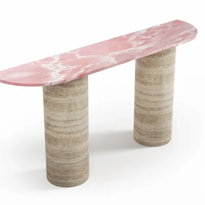 Console table - Ombrure - Console table - Pink Onyx - 160X40X85 cm - STONE VALLEY