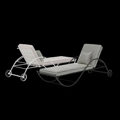 Deck chairs - Sun Lounger • Mimosa - COURANT SAUVAGE