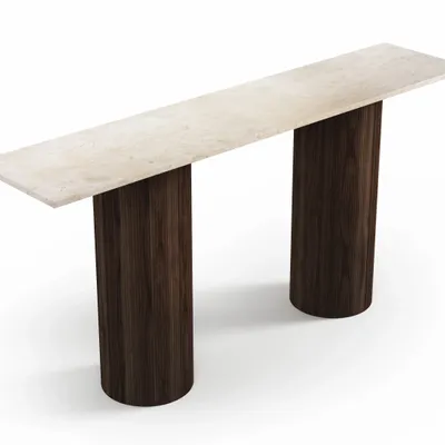 Console table - Ombrure - Console Table - Crema Marble - 160X40X85 cm - STONE VALLEY