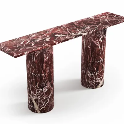 Console table - Ombrure - Console table - Rosso Levano marble - 160X40X85 cm - STONE VALLEY
