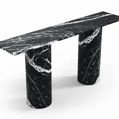 Console table - Ombrure - Console Table - Nero Maquina Marble - 180X40X85 cm - STONE VALLEY