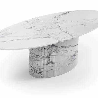 Dining Tables - Valleyra - Dining Tables - Statuario Michelangelo Carrara Marble - 240X120X75 cm - STONE VALLEY