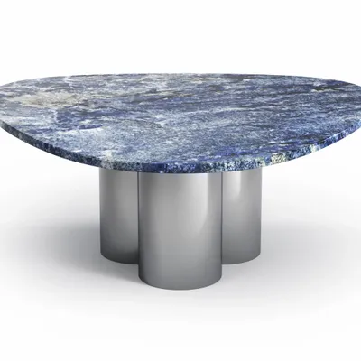 Tables basses - Rivage - Tables basses - Granit Blue Bahia - 80X80X40 cm - STONE VALLEY