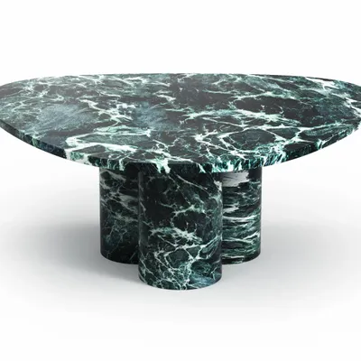 Coffee tables - Rivage - Coffee Tables - Verde Alpi Marble - 100X100X40 cm - STONE VALLEY