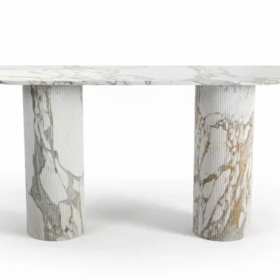Console table - Ombrure - Console Table - Calacatta Oro Marble - 160X40X85 cm - STONE VALLEY