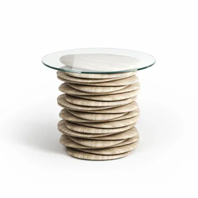 Other tables - Stonissime - Other tables - Glass - 50X50X44 cm - STONE VALLEY