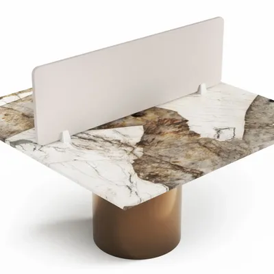 Mobilier et rangements pour bureau - Escalerion - bureaux - Quartzite Patagonia - 140X140X75 cm - STONE VALLEY